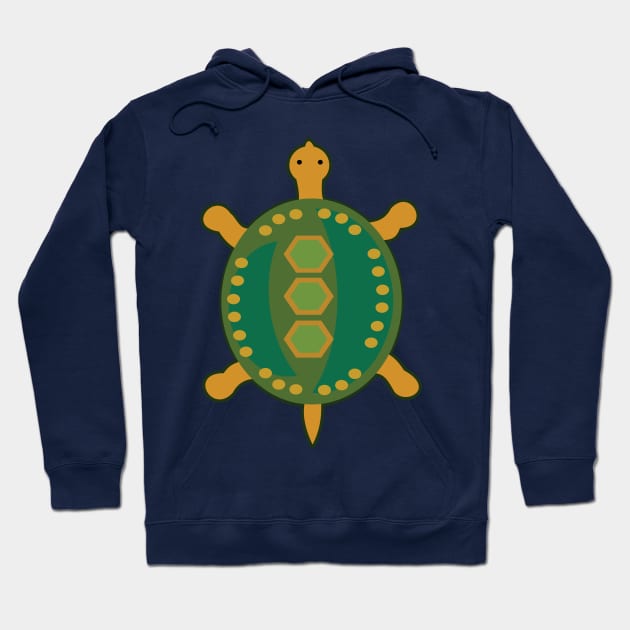 Tribal Turtle Hoodie by evisionarts